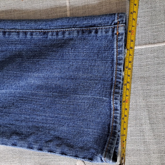 7 For All Mankind Blue Boot Cut Jeans - Picture 5 of 10